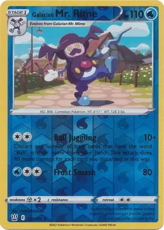 Battle Styles Galarian Mr. Rime #35/163 reverse holo